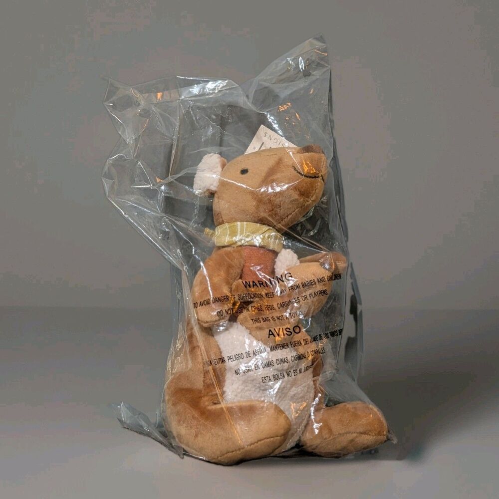 Mon Ami Stella Kangaroo Plush Stuffed Animal with Baby Joey NIB Factory Sealed